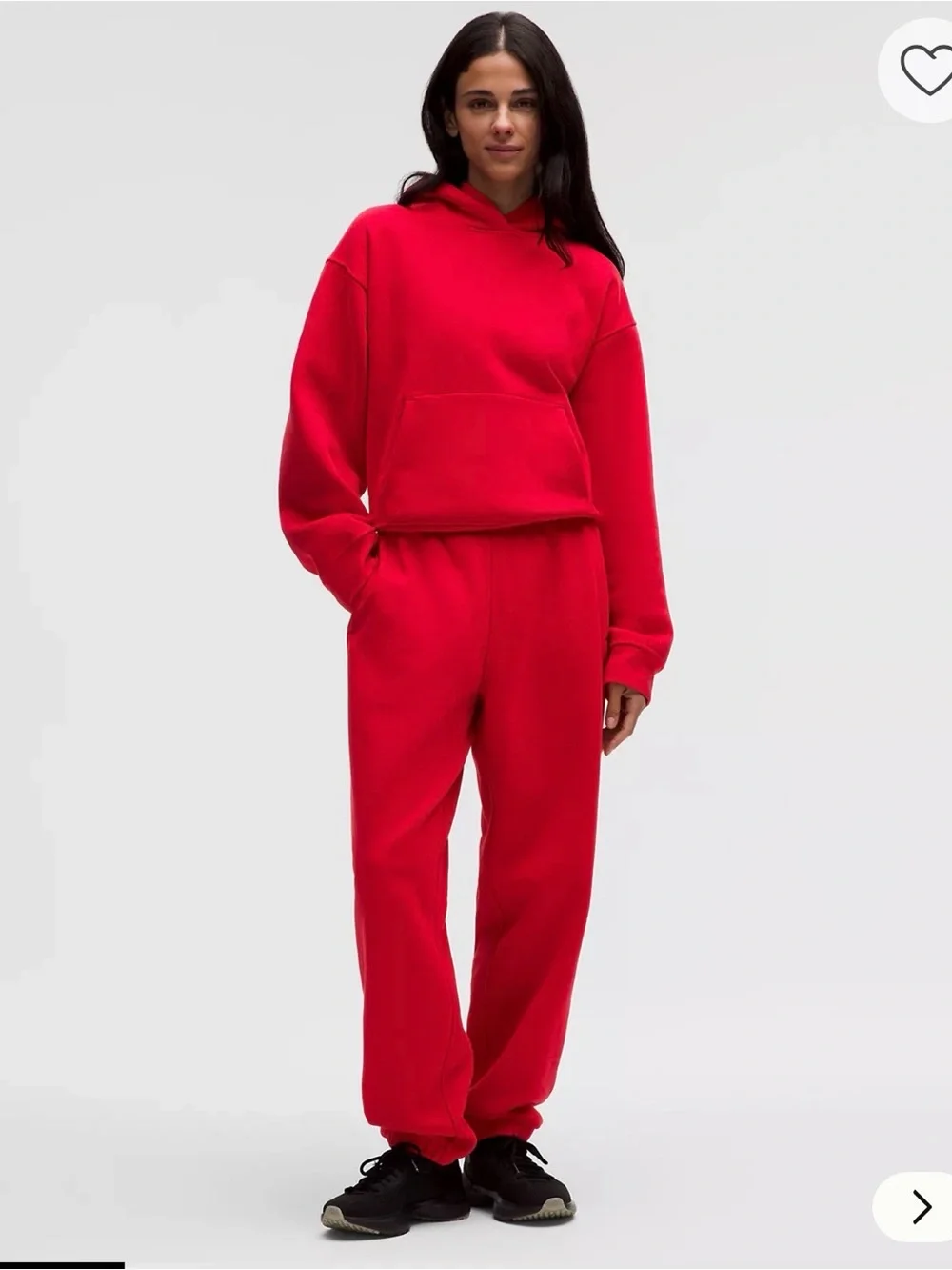lululemon Women's Steady State SuperLoft Hoodie Oxford Red Size M